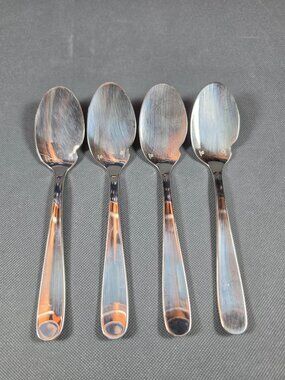 Christofle Albi Silverplate Vintage Sauce Spoons Set of 4 France